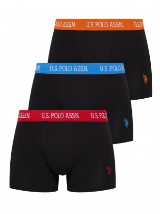 U.S. POLO ASSN. 3Pack boxerky 80253 černé 
